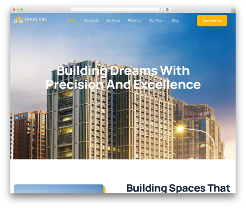 Builtup WordPress theme - doonhillbuilders.com