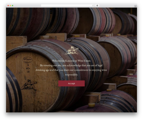 Divi WordPress theme - kanonkop.co.za