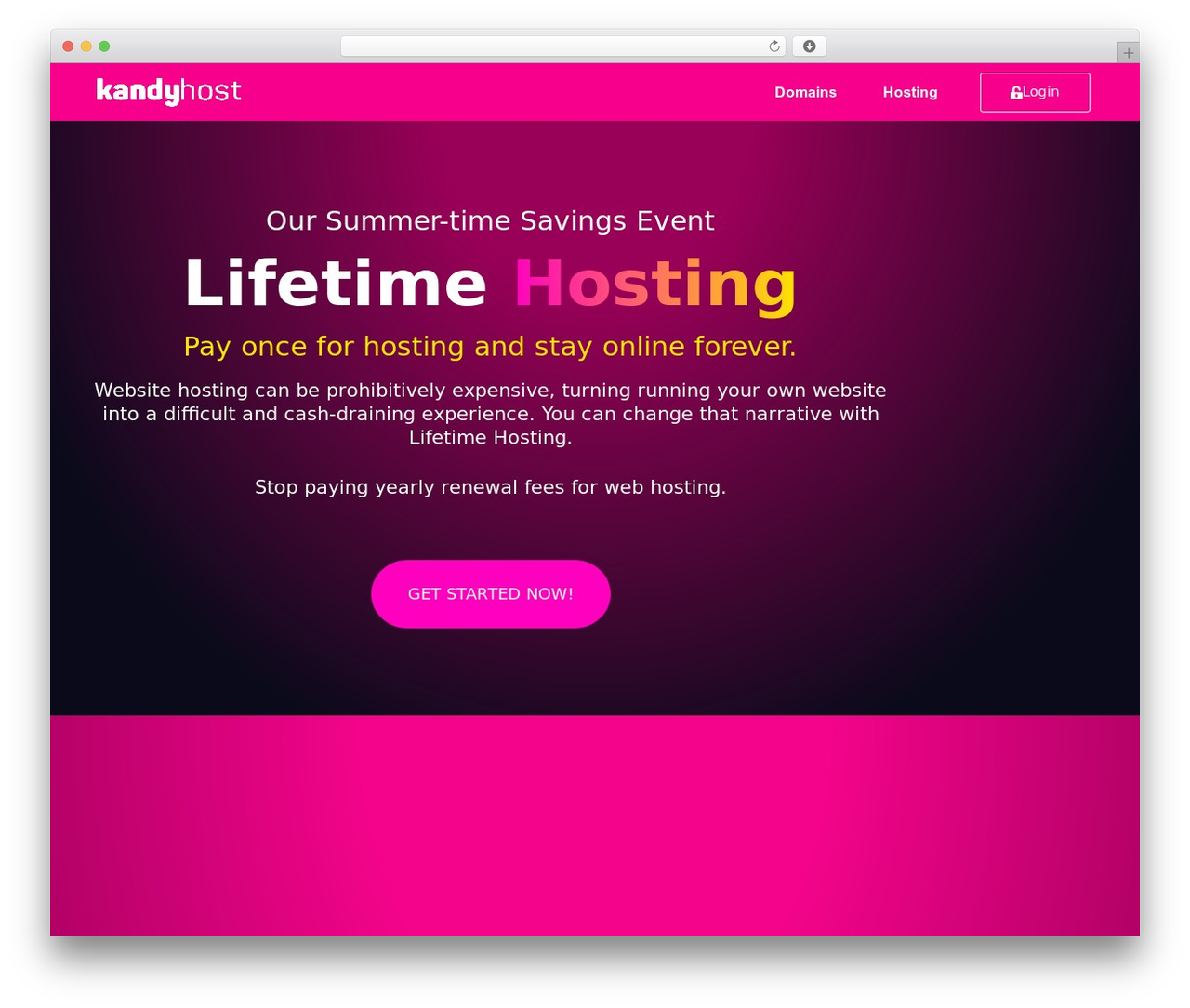Kandyhost WordPress theme - kandyhost.com
