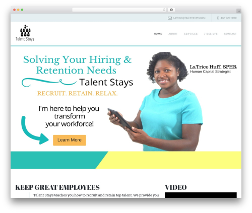 Theme WordPress bPlus - talentstays.com
