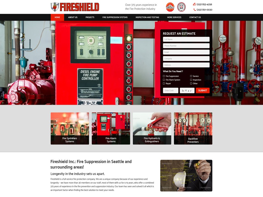Theme WordPress Fireshield by (I) American Creative