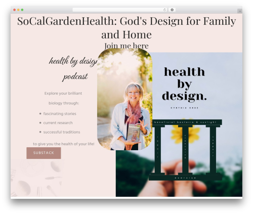 Thrive Theme Builder best WordPress theme - socalgardenhealth.com