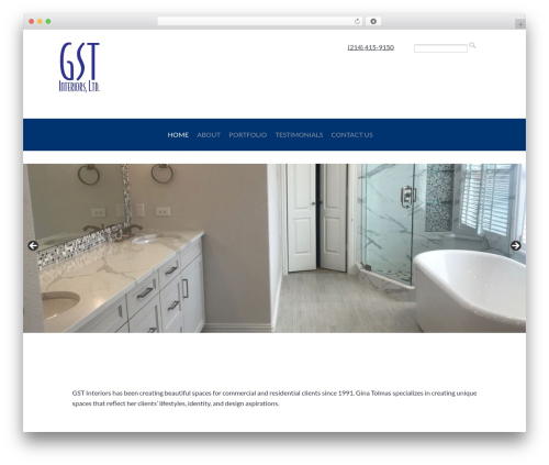 WordPress theme Everett - gstinteriors.com