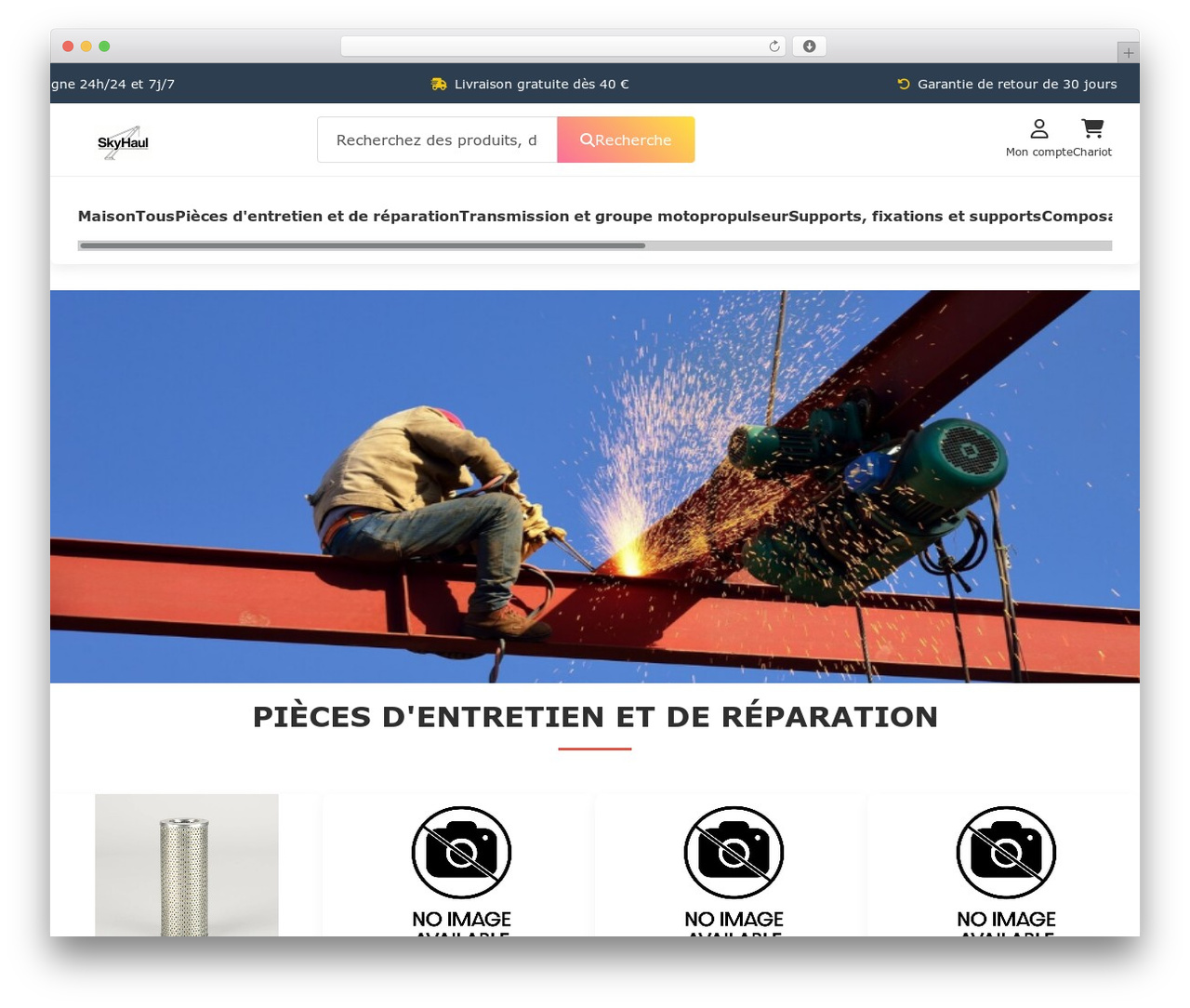 WordPress theme Raz - skyhaulofficial.com