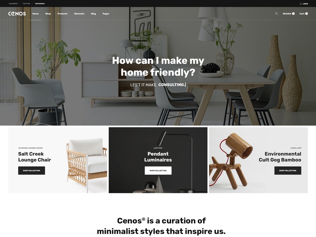 Cenos WordPress theme