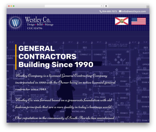 Divi WordPress theme - westleyco.com