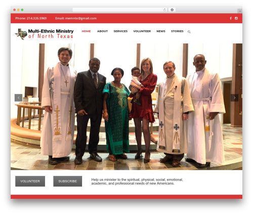 Envit WordPress theme - multiethnicministry.org