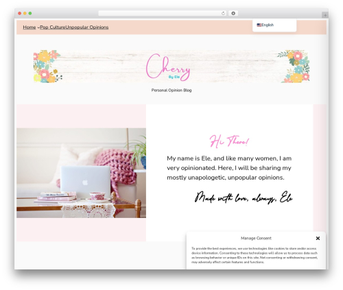 Ona best WordPress theme - cherrybyele.com