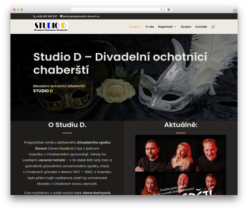 WordPress theme Divi - studio-divoch.cz