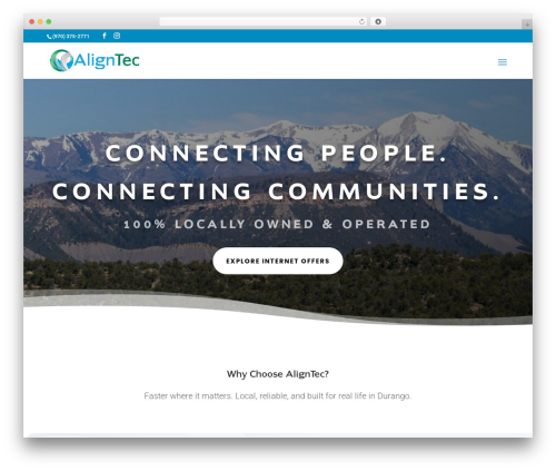 Divi WordPress theme - aligntec.net