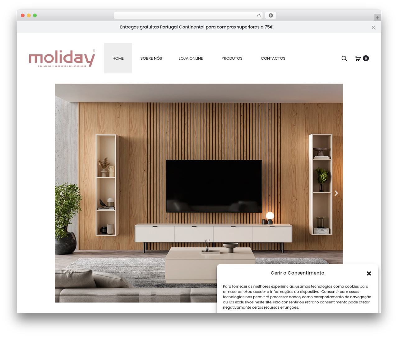 Sober WordPress theme - www.moliday.com.pt