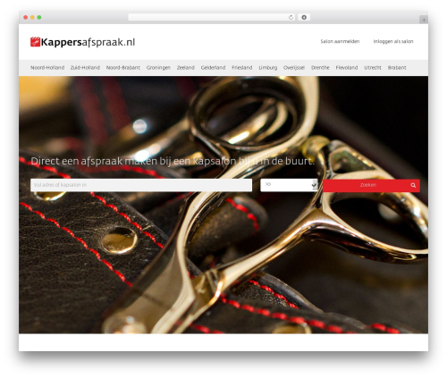 Angular WordPress theme - kappersafspraak.nl