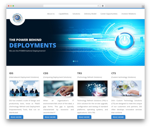 Deployment Solutions WordPress theme - depsol.com