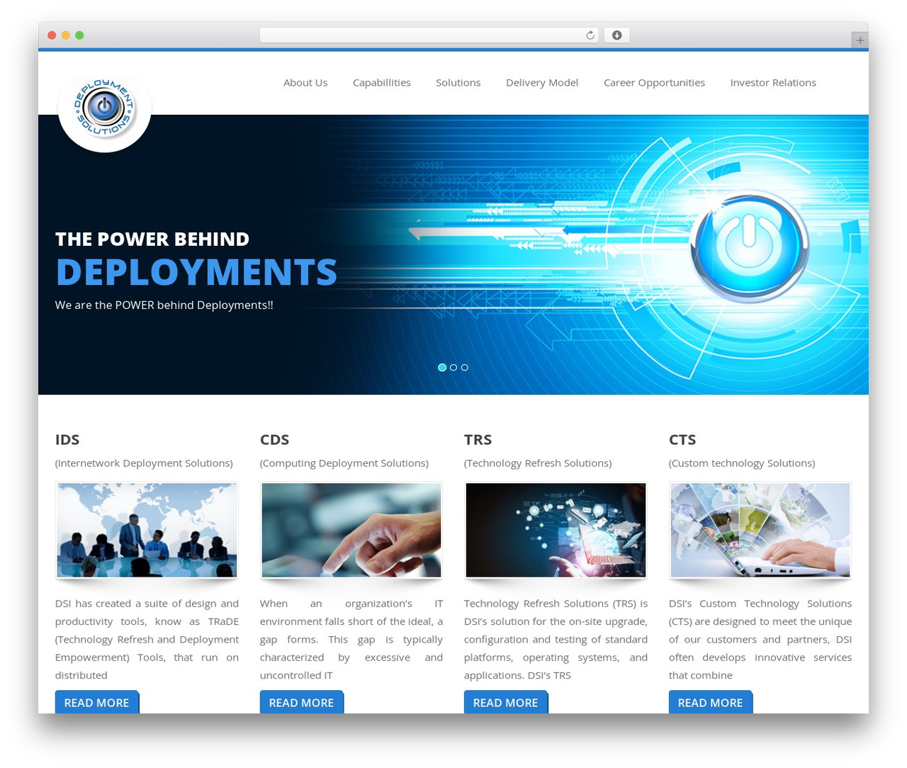 Deployment Solutions WordPress theme - depsol.com Deployment Solutions WordPress theme - depsol.com