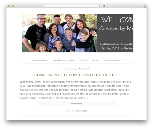 Divine Theme WordPress theme - createdbymrhughes.com