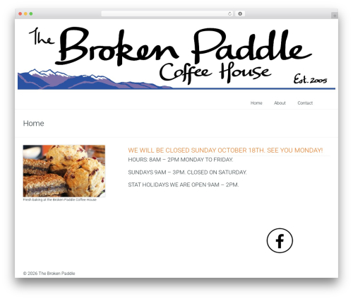 DynamiX WordPress theme - brokenpaddle.ca