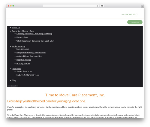 Saveo WordPress theme - timetomovecareplacement.com