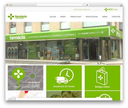 Theme WordPress constructo - farmaciaburset.com