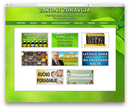 Theme WordPress Tema - zakonizdravlja.com