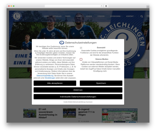 Trophy WordPress theme design - scleichlingen.de
