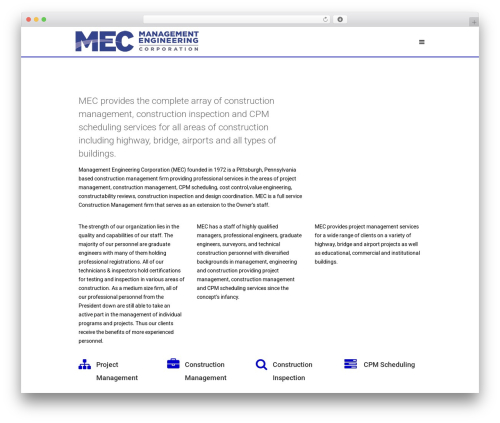 WordPress theme Cast - mec4cm.com