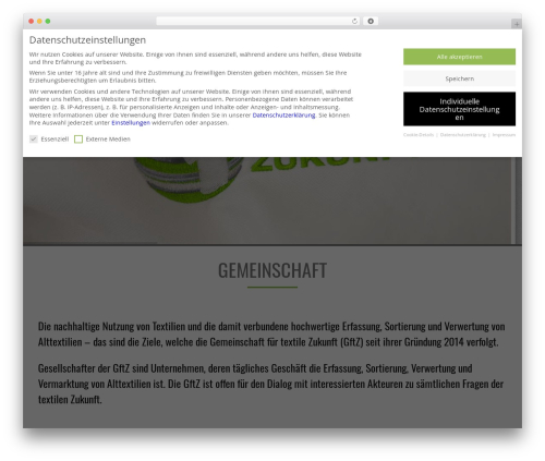Page builder pmc WordPress plugin - textile-zukunft.de