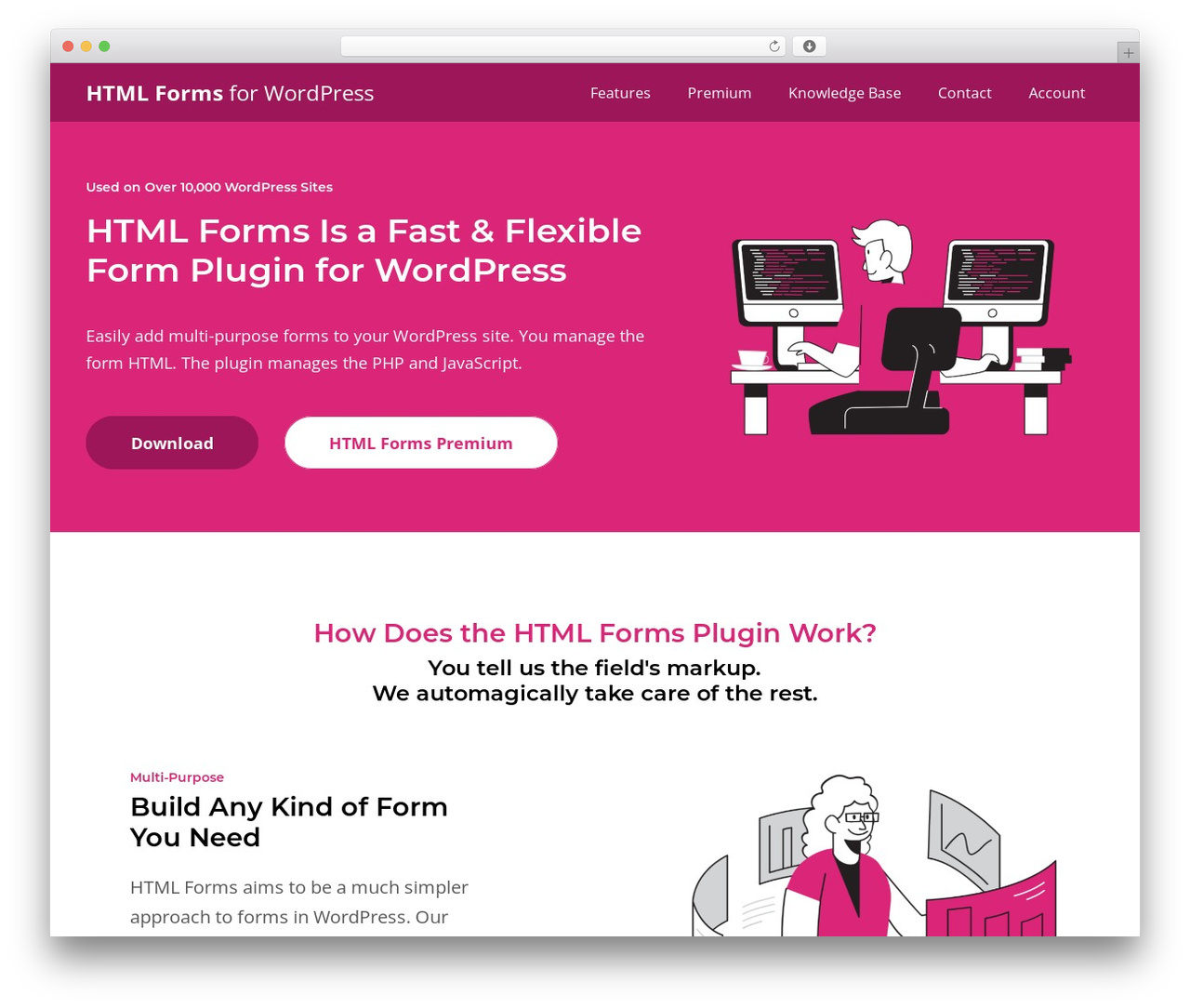 WordPress theme HTML Forms - htmlformsplugin.com
