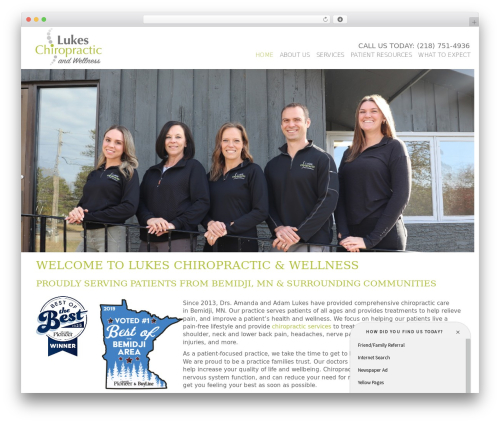WordPress theme Next Foundations - lukeschiropractic.com
