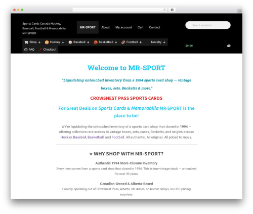WordPress theme Storefront - mr-sport.ca WordPress theme Storefront - mr-sport.ca
