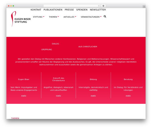 Newsletter Sign-Up for CleverReach (cleverreach) free WordPress plugin - eugen-biser-stiftung.de