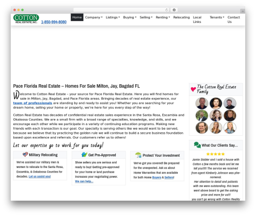 BootScore WordPress theme - cottonrealestate.com