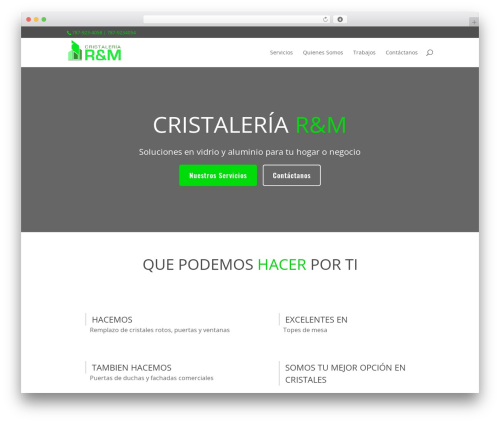 Divi theme WordPress - cristaleriarm.com