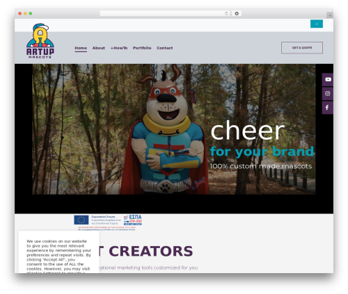 Pixfort likes WordPress plugin - artupmascots.com