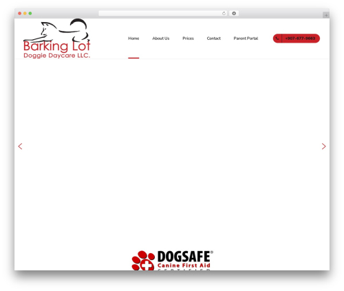 Pawsitive WordPress theme - barkinglotdaycare.com