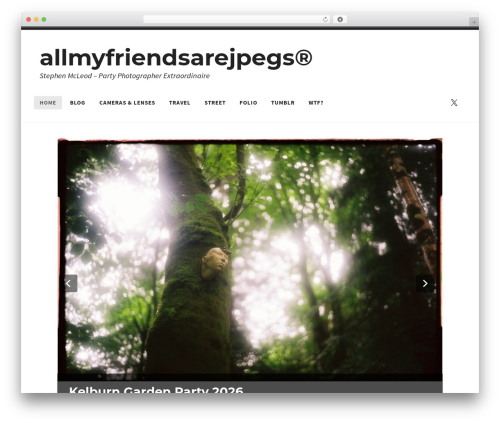 Radcliffe 2 WordPress theme - allmyfriendsarejpegs.com