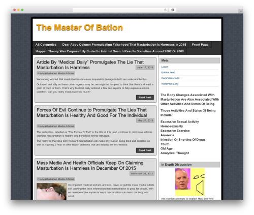 Theme WordPress Asteroid - themasterofbation.com