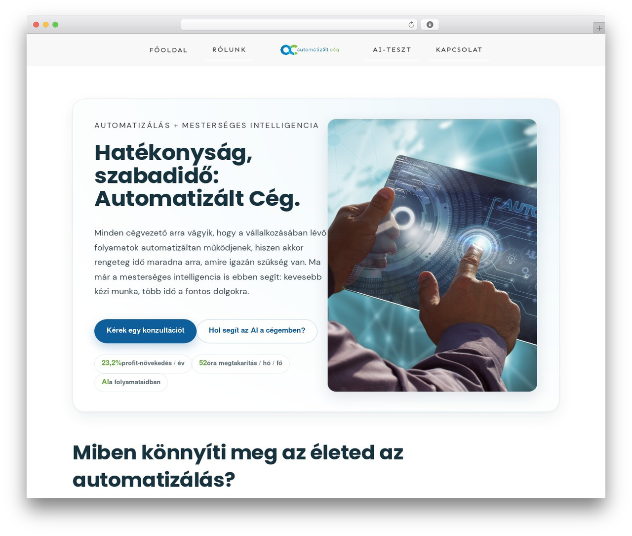 Thrive Theme Builder theme WordPress - automatizaltceg.hu
