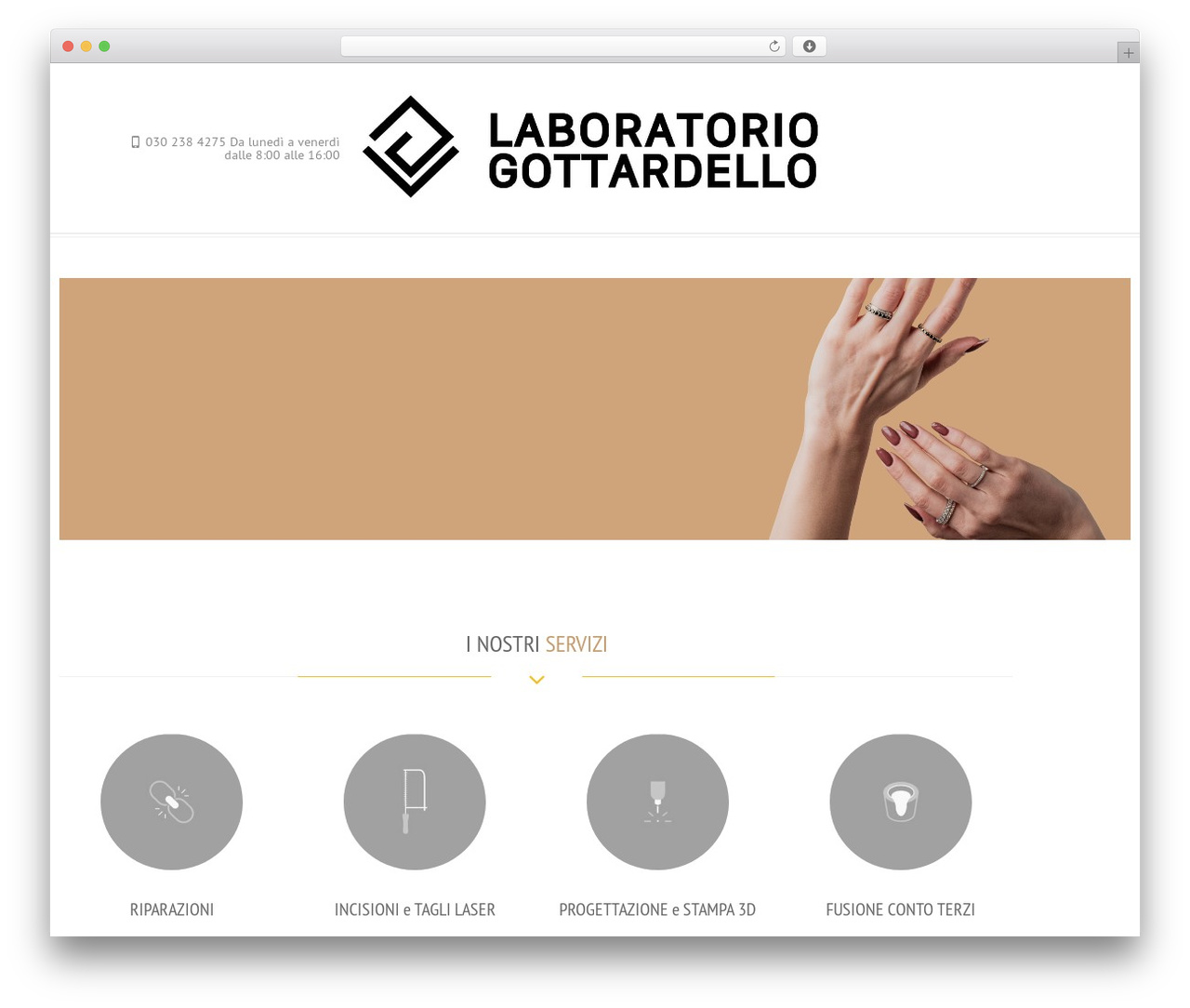 WordPress theme RT-Theme 18 - laboratoriogottardello.com