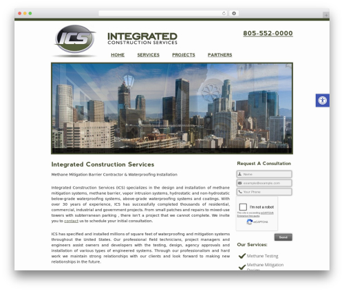 WordPress theme Template #7 - icsconstruct.com