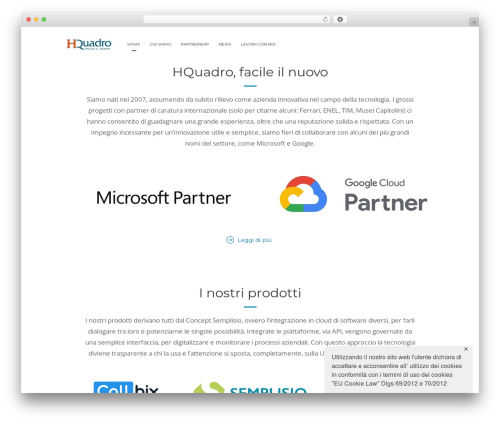 Deploy WordPress theme - www.hquadro.it