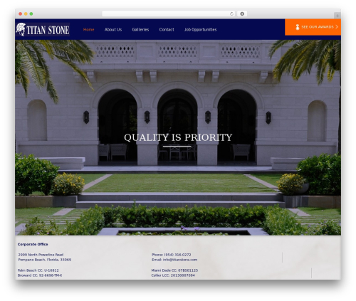 MultiPurpose WordPress theme design - titanstone.com