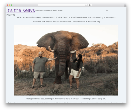 WordPress theme Blockbase - itsthekellys.com