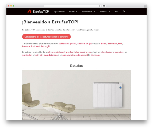 WordPress theme GeneratePress - estufastop.com