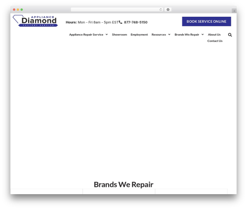 Tenweb builder WordPress plugin - diamondappliance.com