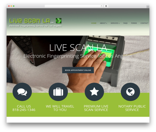 cherry WordPress theme - livescanla.com