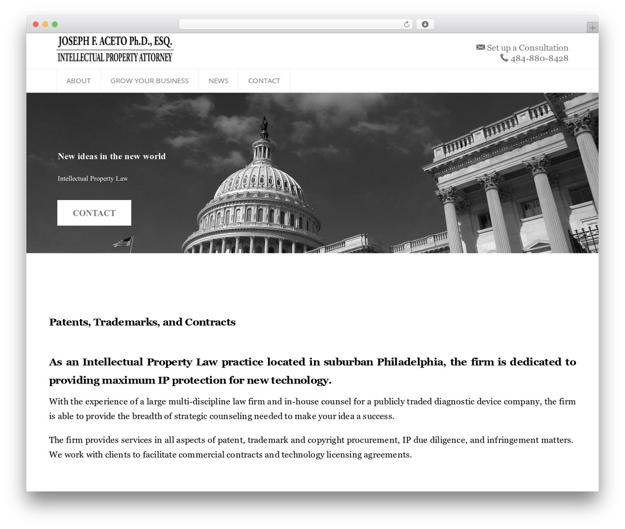 NetStudio WordPress theme - acetoiplaw.com NetStudio WordPress theme - acetoiplaw.com