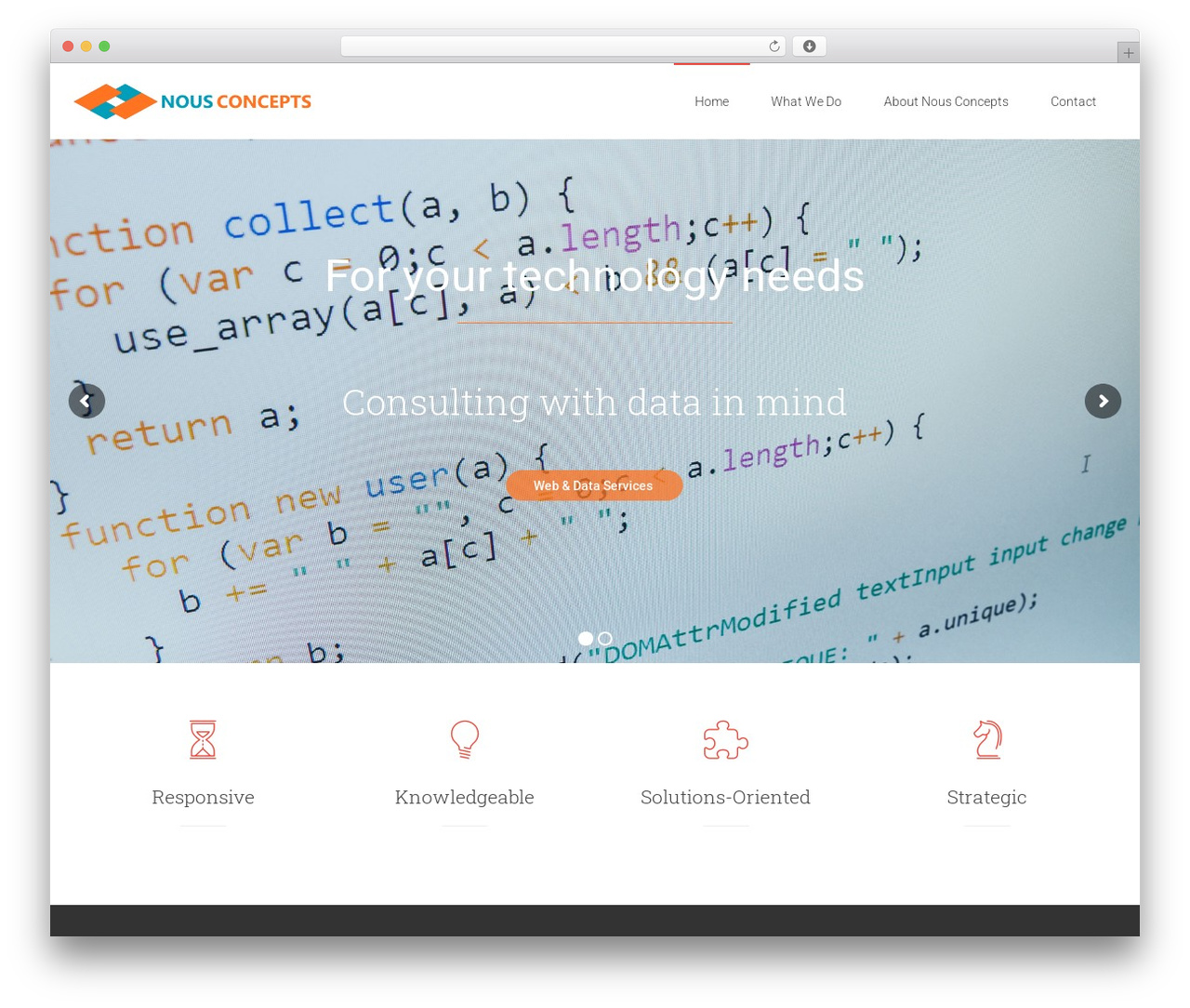 Primary WordPress theme - nouscon.com