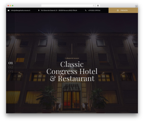 WordPress theme Reda - www.albergoitalia.novara.it