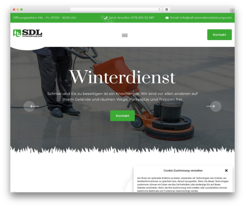 WordPress theme Uthan - sdl-sterndienstleistung.com