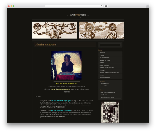 ChaoticSoul theme WordPress - tarotwithregina.com
